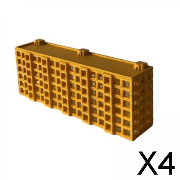 4xRailroad Architecture Layout 1/500 Construction Building Landscape Materials Style C