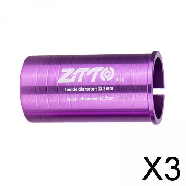 3xMTB Bike Seatpost Shim Reducing Sleeve Conversion Adapter 30.8 to 27.2mm