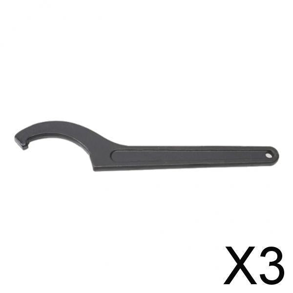 3x#45 Steel Square Head Adjustable Spanner Hook Wrench Tool 22-26mm