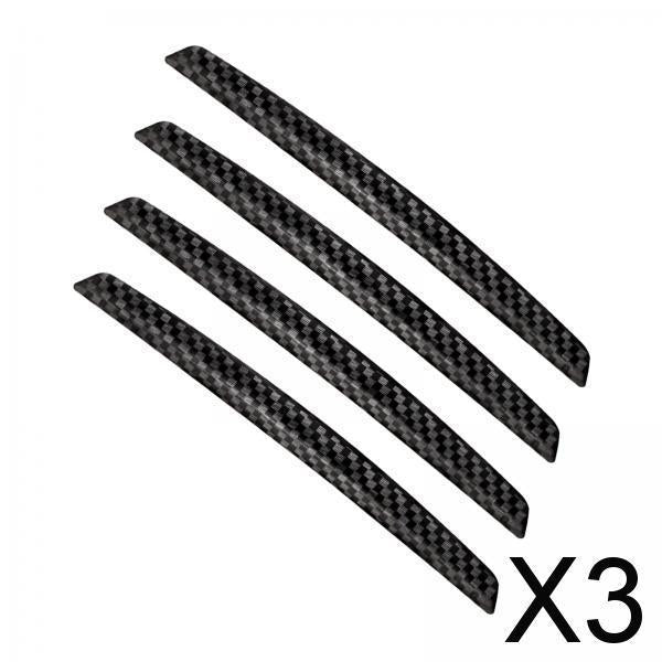 3x4 Pieces Car Door Edge Guards Anti Rub Durable for Vehicle Sedans