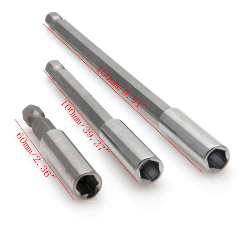 2x3 Pieces 1/4 Hex Mini Precision Magnetic Screwdriver Bit Holder 60-100-150mm