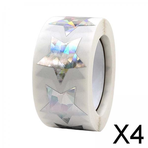 4x500x Star Stickers DIY Stickers Self Adhesive Envelope Stickers for Birthday style M
