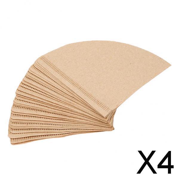 4x40x Filter Paper for Coffee Machine Brewer Espresso Maker Dripper 1-2 Cups