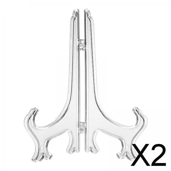 2xPlate Holder Display Stand Party Easels Holder Photo Dishes Stand 5 Inch