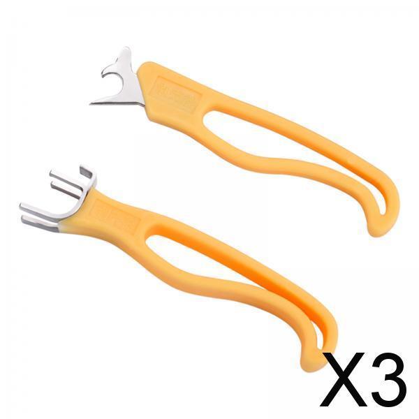 3xPortable Chestnut Opener Household Walnuts Clip Plier Handheld Black