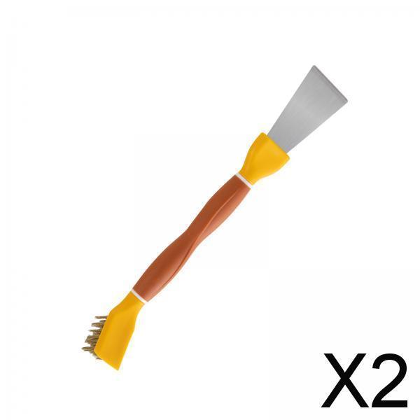 2xCreative Cleaning Brush Rust Removal Tool for Kitchen Sink Hotel Yellow