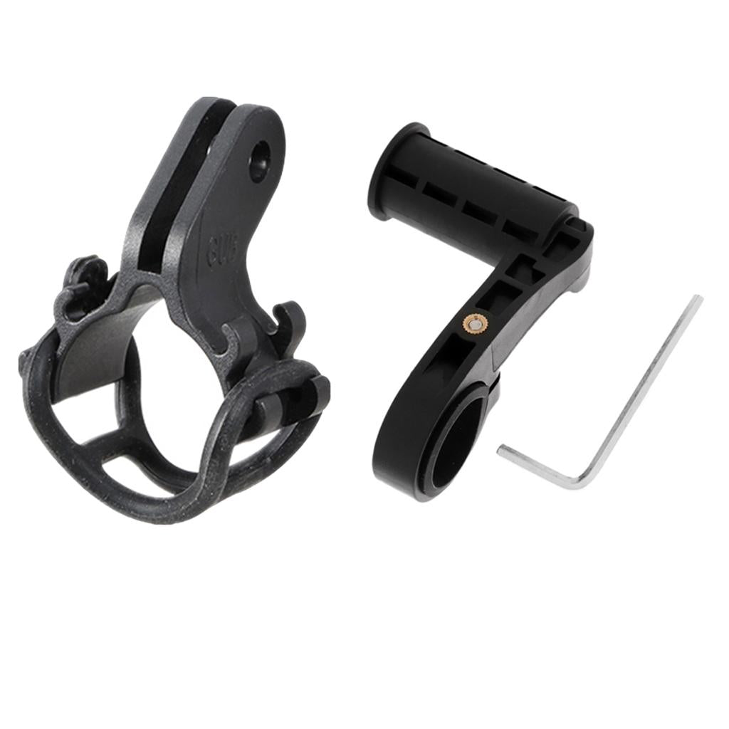 2Pcs Bike Bicycle Handlebar Extender GPS Lamp Holder Flashlight Torch Mount