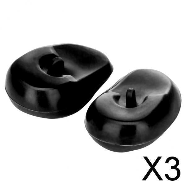 3x2 Pieces Ear Cover Protector Waterproof Ear Caps Hair Salon Coloring Black