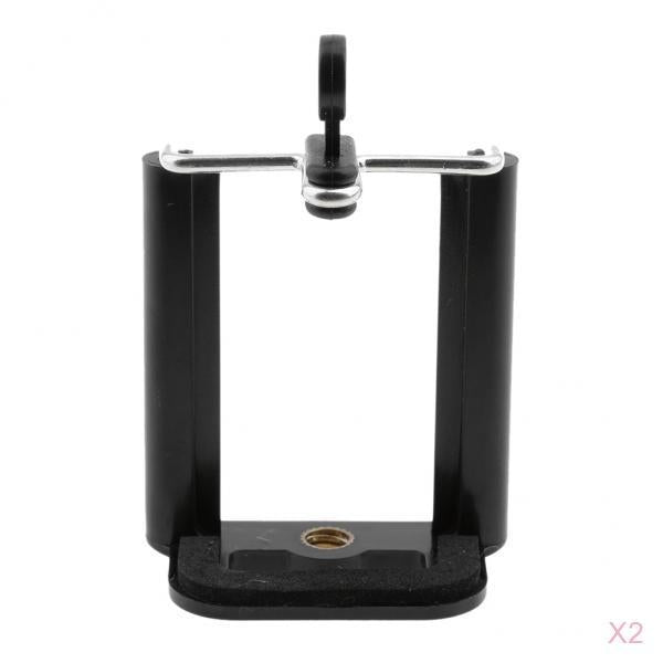 2 Piece Camera Stand Clip Bracket Holder Tripod Mount Adapter for Cell Phone
