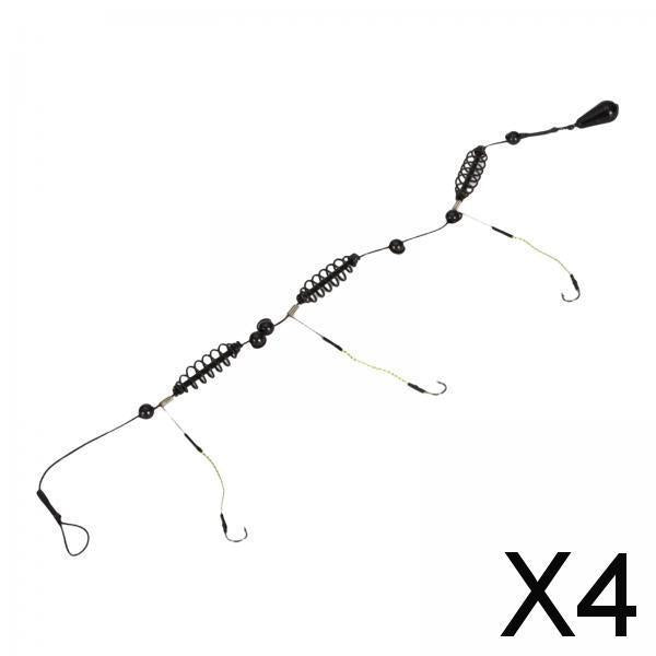 4xBait Cage for Fishing Long Range Throw Fishing Hooks Fishing Accessories 40g