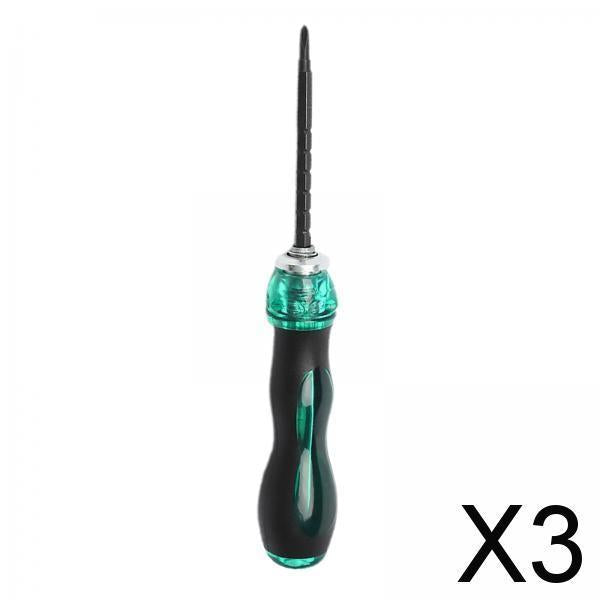 3xCR-V Magnetic Screwdriver Philips Cross Soft Grip Handles 4cm