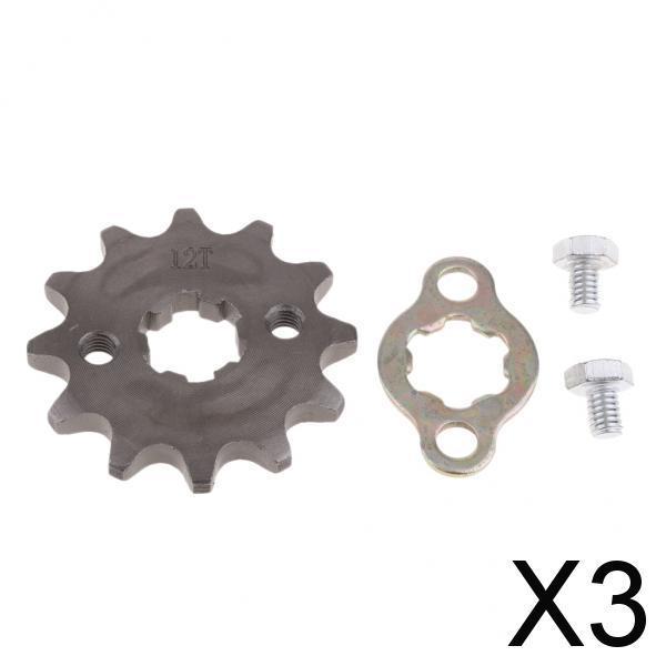 3xTooth Front Engine Sprocket for SDG 110cc 125cc Dirt Bike ATV 420-12T-17mm