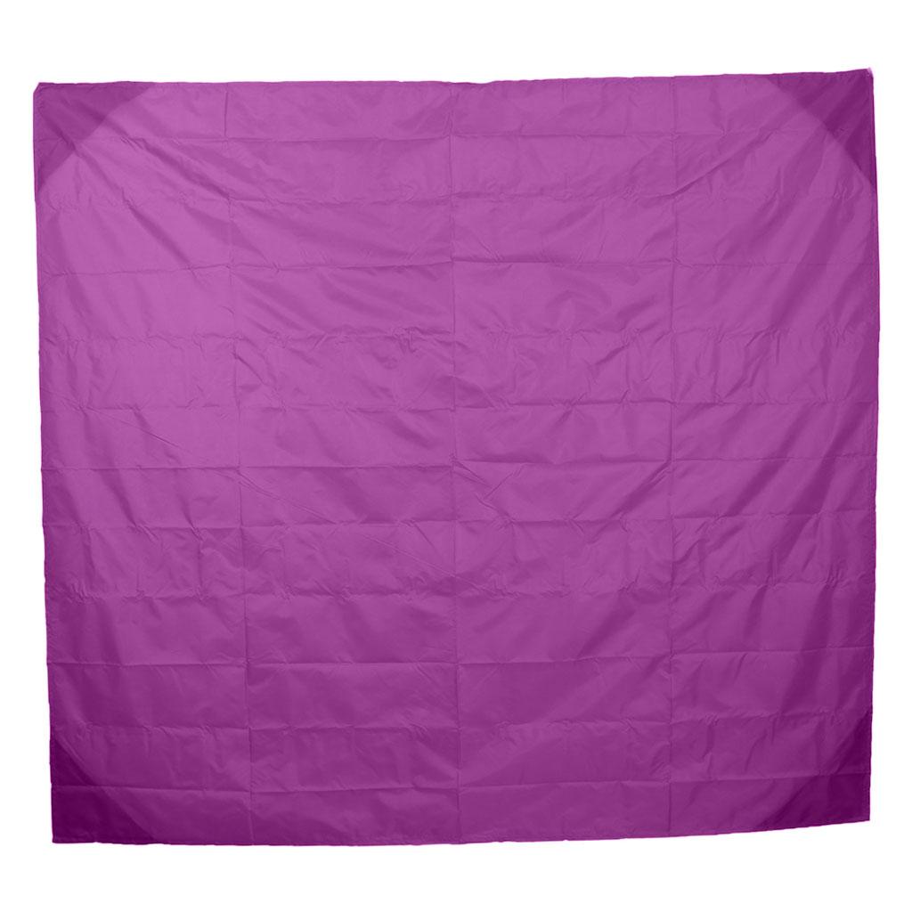 Waterproof Pocket Camping Blanket Mini Folding Handy Picnic Beach Mat Purple