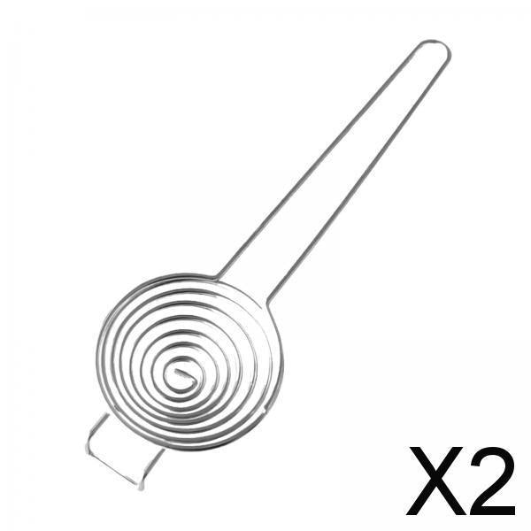 2xStainless Steel Egg Separator Easy to Clean with Extended Handle Egg Divider