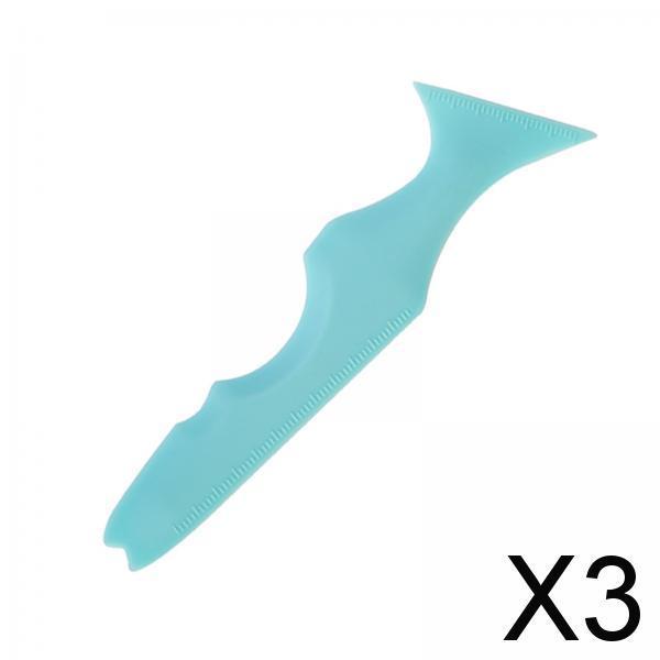 3xMultifunctional Eyeliner Stencils Makeup Aid Tool Reusable Blue