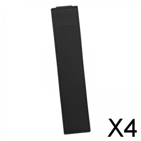 4xElastic Band Pen Holder Pen Sleeve for Hardcover Journals Planners Notebooks Black