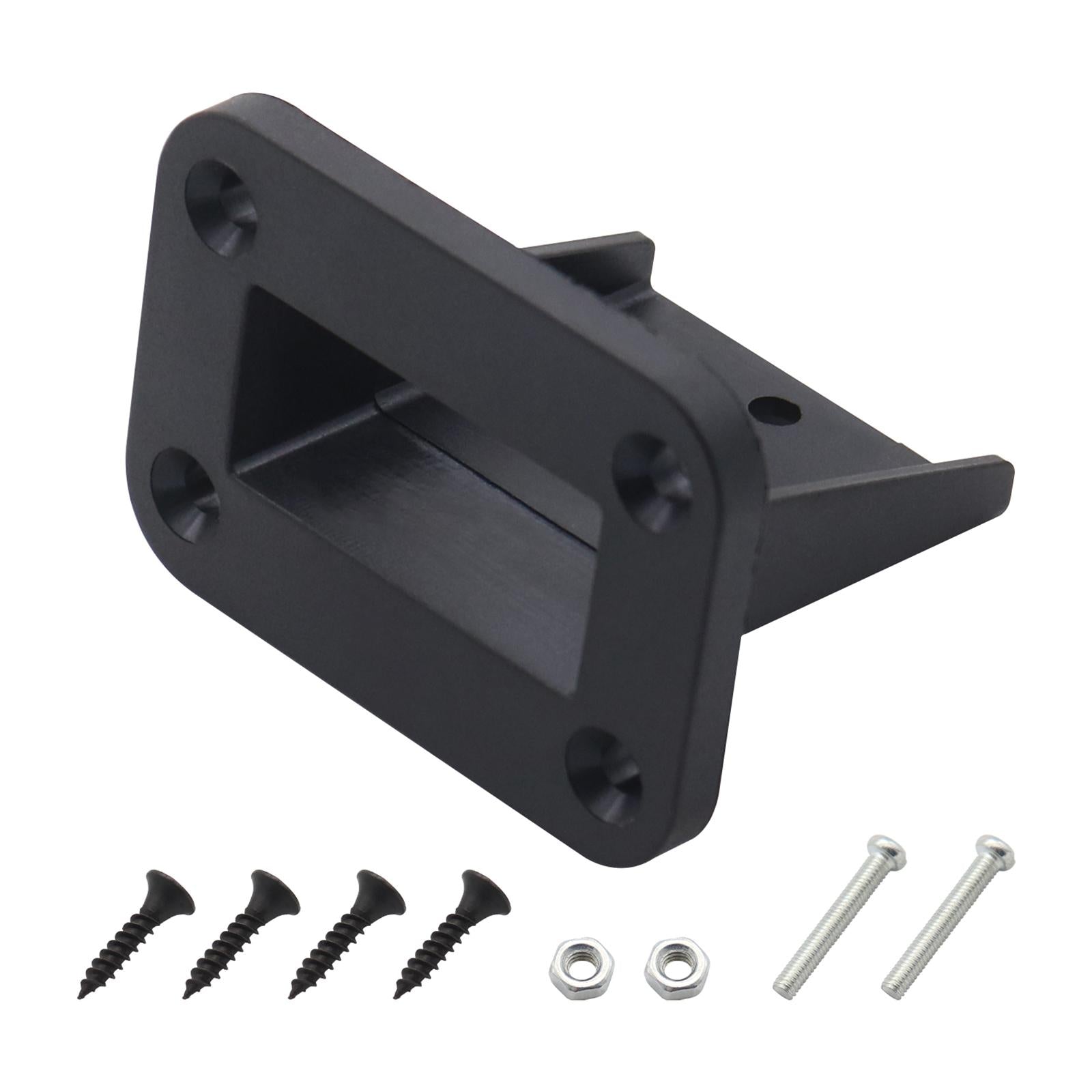 Flush Mount Bracket Panel Cover Panel Black Plug Mounting Panel with Cover