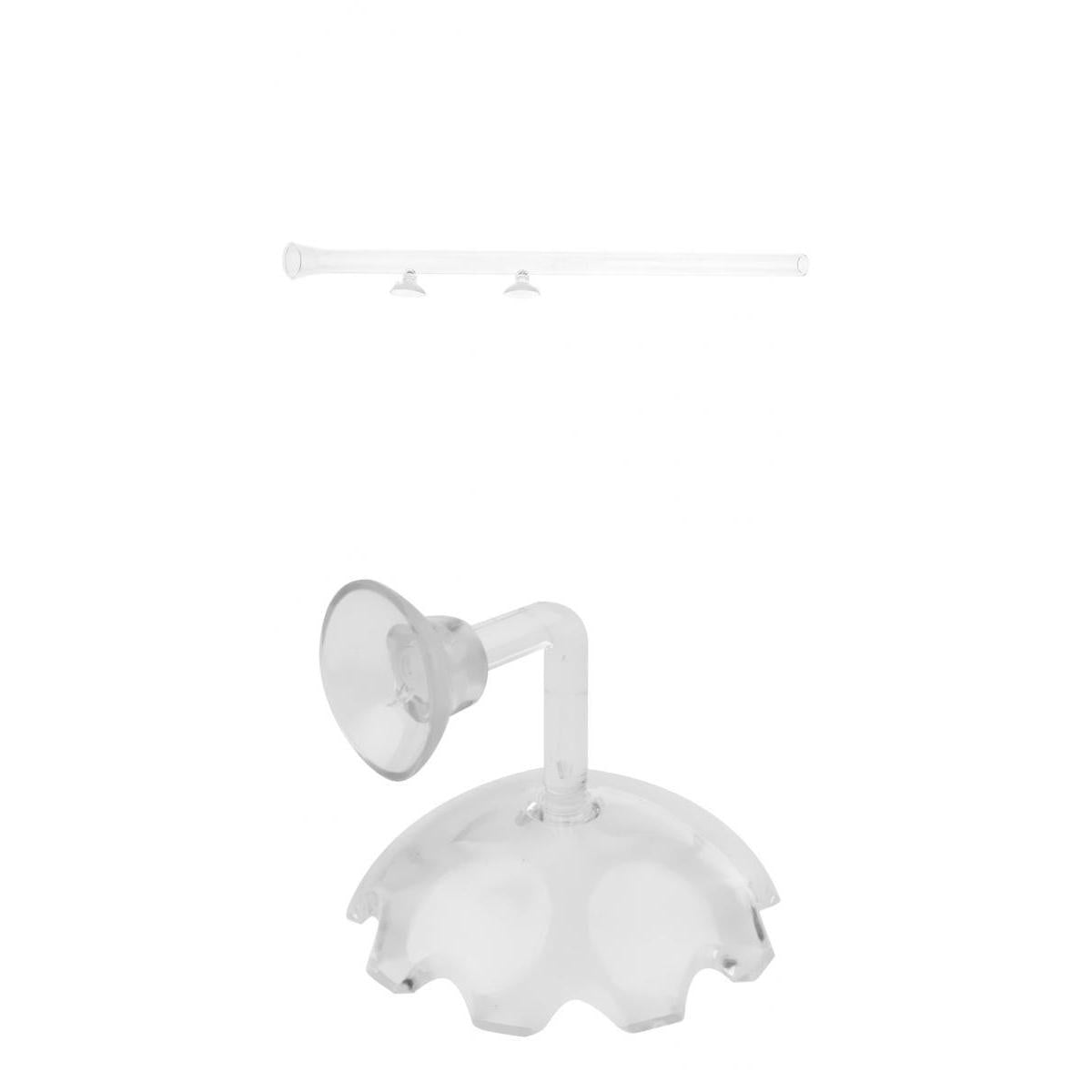 Aquarium Fish Tank Shrimp Feeding Food Dish Tray With Feeder Tube 450mm