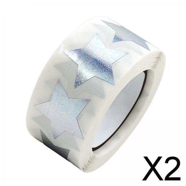 2x500x Star Stickers DIY Stickers Self Adhesive Envelope Stickers for Birthday style N