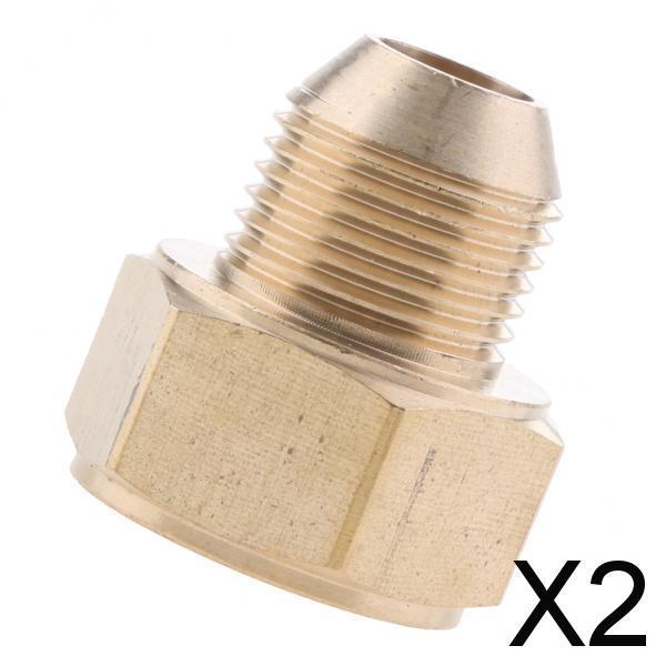 2xPressure Washer Swivel Brass Hose Adapter Connector 22mm F to 18mm M