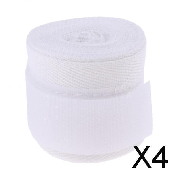 4xCotton Boxing Hand Strap Taekwondo Bandage Outdoor Sports Hand Gloves White