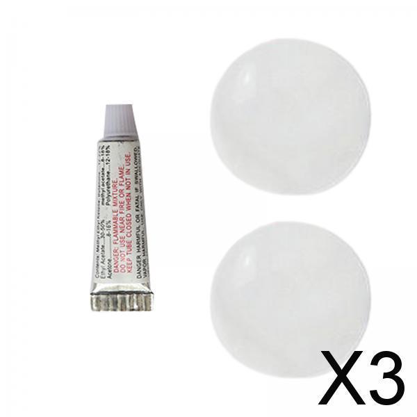 3xPVC Repair Patches Tools Puncture Repair for Swimming Pools Floats Raft Clear