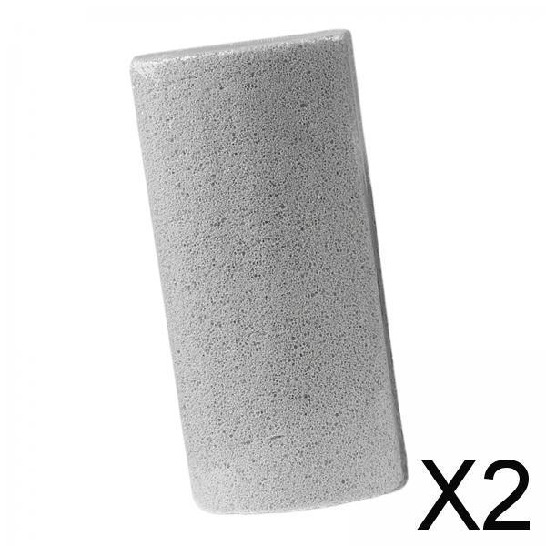 2xCuboid Foot Pumice Stones Double Sided for Dead Hard Skin Feet Care Grey L