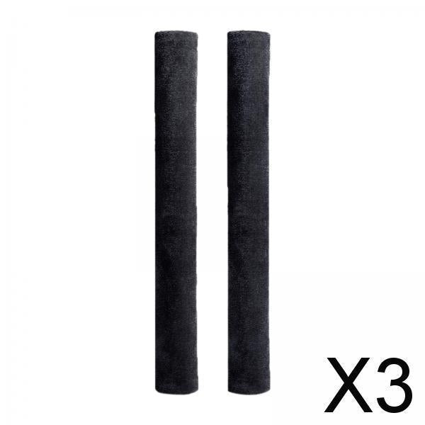 3x2Pcs Fridge Door Handle Covers Reusable for Microwave Oven Kitchen Appliances Black