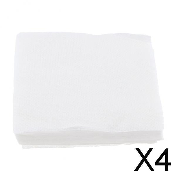 4x200x Disposable Face Cleansing Makeup Removing Square Cotton Pads Nail Wipes