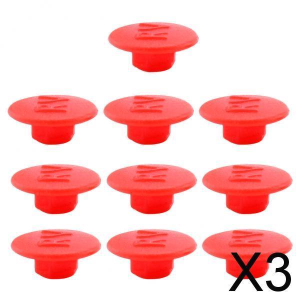 3x10pcs Hex Socket Allen Bolt Screw Hexagon Head Cover Cap Protector M5 Red