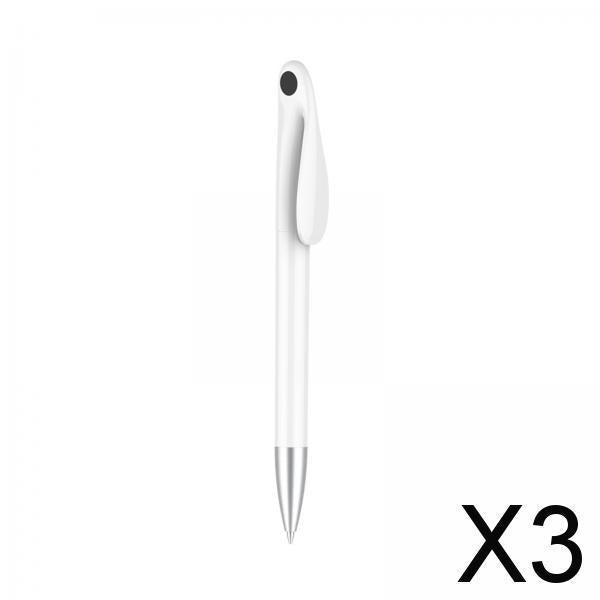 3xPlastic Ballpoint Pen 1.0mm Fineliner Continuous Ink Fashion for Draw Office Black Dot