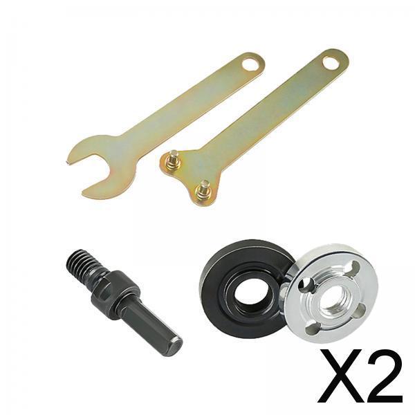 2xElectric Drill Angle Grinder Adapter Flange Nuts Drill Arbor Adapter Mandrel