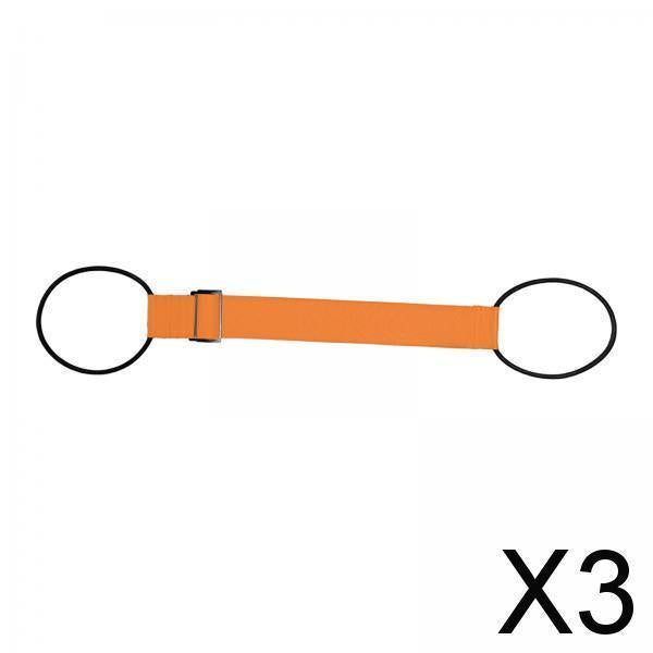 3xLuggage Strap Webbing Practical Suitcase Belt for Outdoor Holidays Vocations Orange
