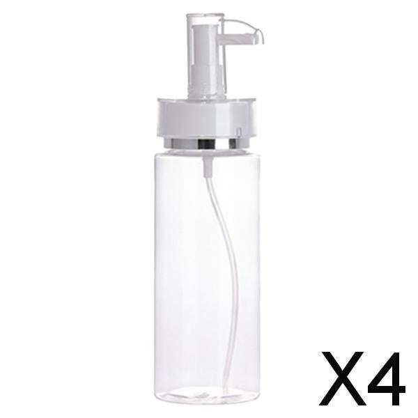 4xEmpty Acrylic Cosmetic Pump Bottle Lotion Dispenser Liquid Container 160ml