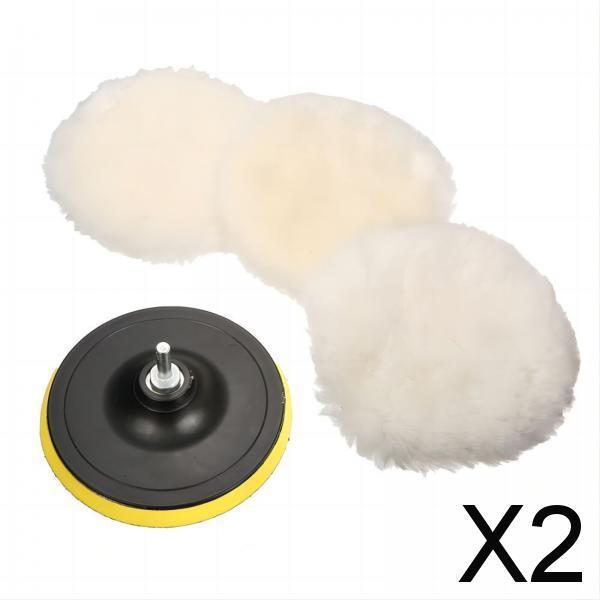 2x5Pcs Polishing Buffing Pads for Car Buffer Polisher Compounding Machine 3 inches