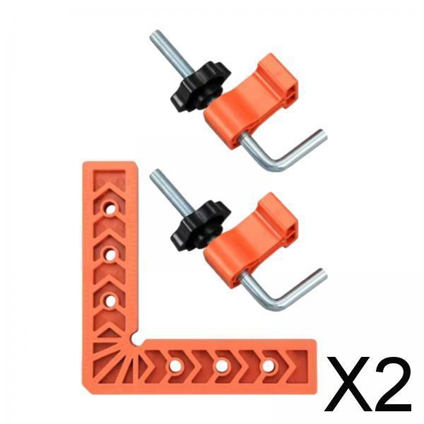 2x90 Degree Corner Clamp Right Angle Clamp for Drawers Picture Frames Cabinets 6inch