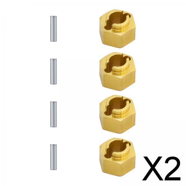 2x4Pcs RC Hex Wheel Hubs Universal hex Adapter for 1/18 Scale RC Crawler 4mm