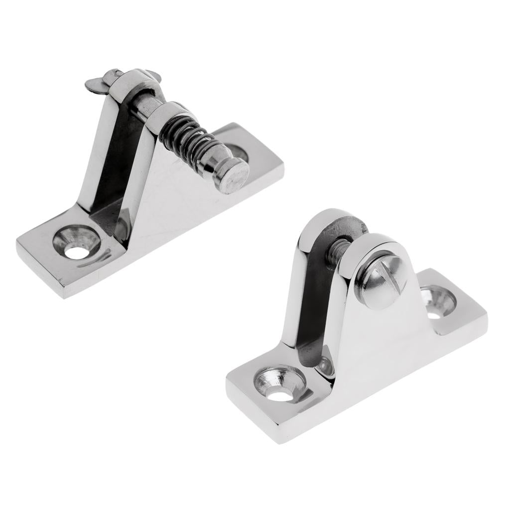 Boat Angled and 90 Degree Deck Hinge Mount Stainless Steel Fitting Hardware