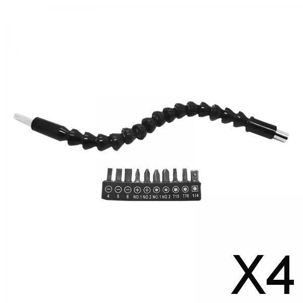 4xDrill Bit Extension Parts Portable Screwdriver Extension for Repair Home DIY 10pc Screwdriver Bit