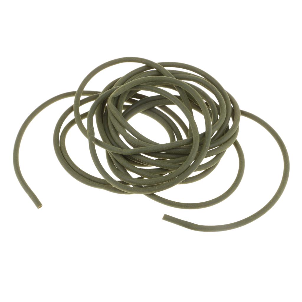 3m Rig Tubing Anti Pester Carp Rig Tube Fishing Terminal Tackle Dark Green