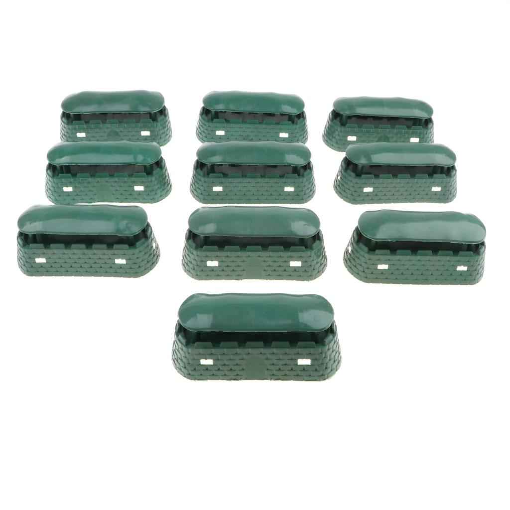 10pcs Realistically Plastic Army Base Set Sand Scene Mdel Kits Toy Soldier Army Men Accessories- Long Forts