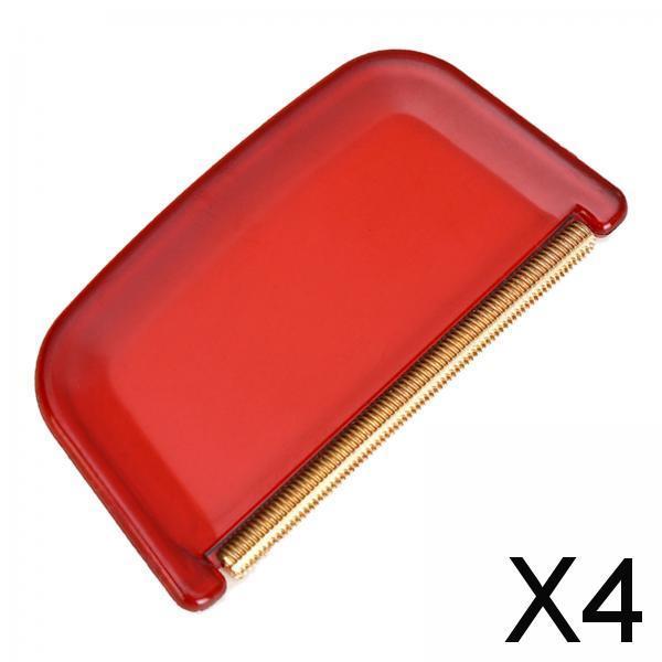 4xWool Cashmere Comb Multi Fabric Garments DE Pilling Removing Fuzz and Lint Red