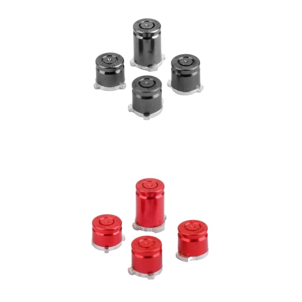 8 Pieces Aluminum Metal Bullet Buttons Mod Kit Set for One Controller