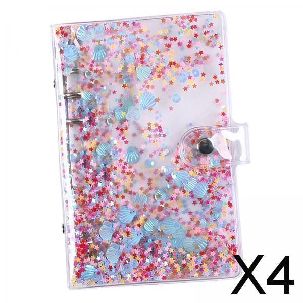 4xA6 Folder Smooth Detachable Design for Stationery Supplies Writing Diaries