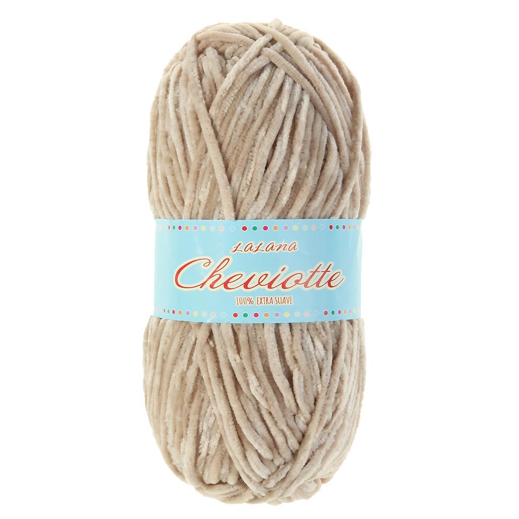 1 Piece Chenille Yarn Ball Hand Knitting Yarn for Scarf Sock Making #2633
