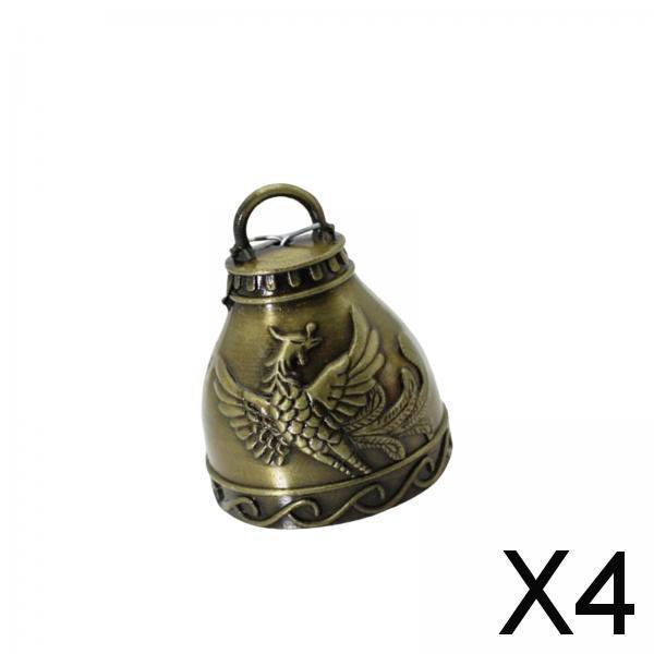 4xAntique Wind Bell Home Garden Decor Hanging Ornament Wind Chimes Pendants Phoenix