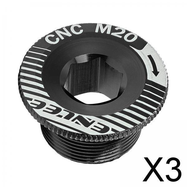 3xLightweight Crank Cover Screw Crankset Bolt for Shimano Bike Cycling Black