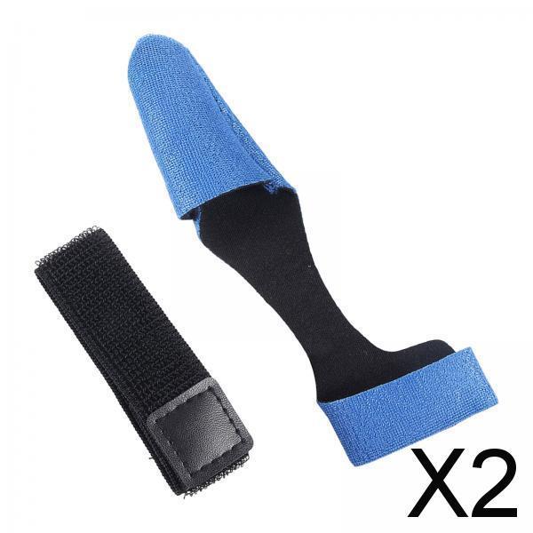 2x2Pcs Fishing Rod Tip Cover and Tie Strap Fishing Pole Tip Protection Durable Blue
