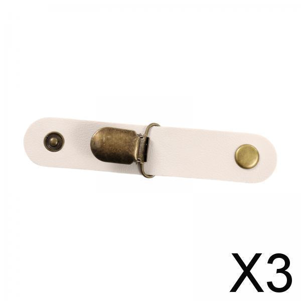 3xHat Clip for Cap Clip Travel Hat Clip for Backpacks Totes Luggage White