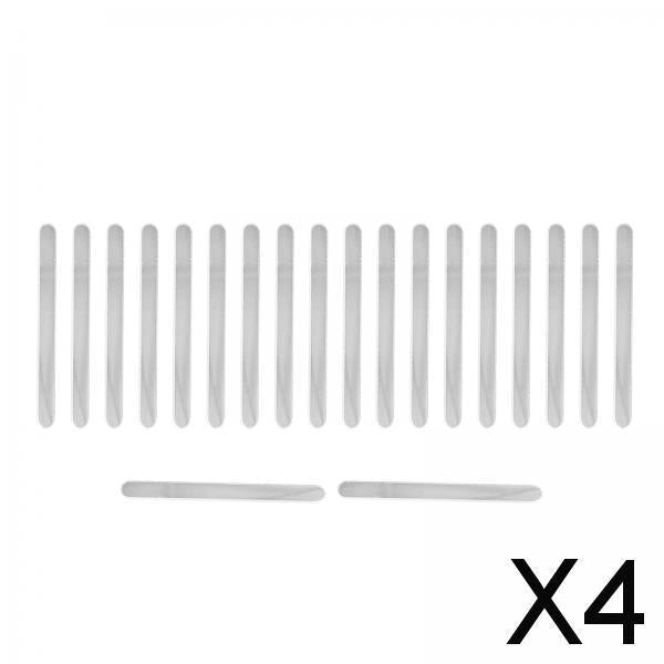 4x20Pcs Ice Cream Sticks Reusable Cakesicle Sticks for Kitchen DIY Crafts Clear